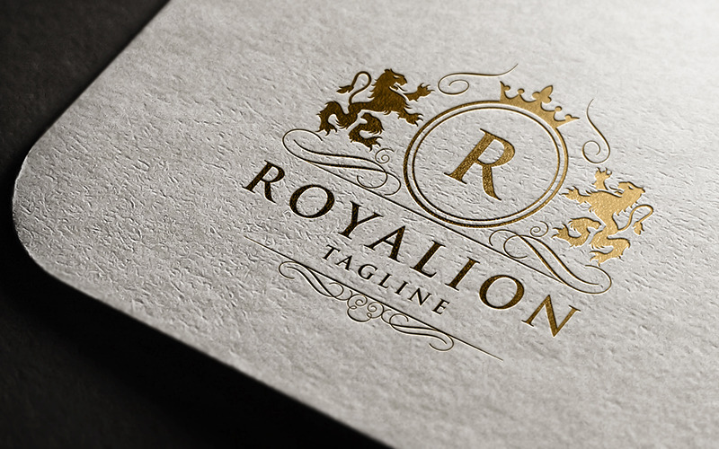 Royal lion logo design template free | PosterMyWall
