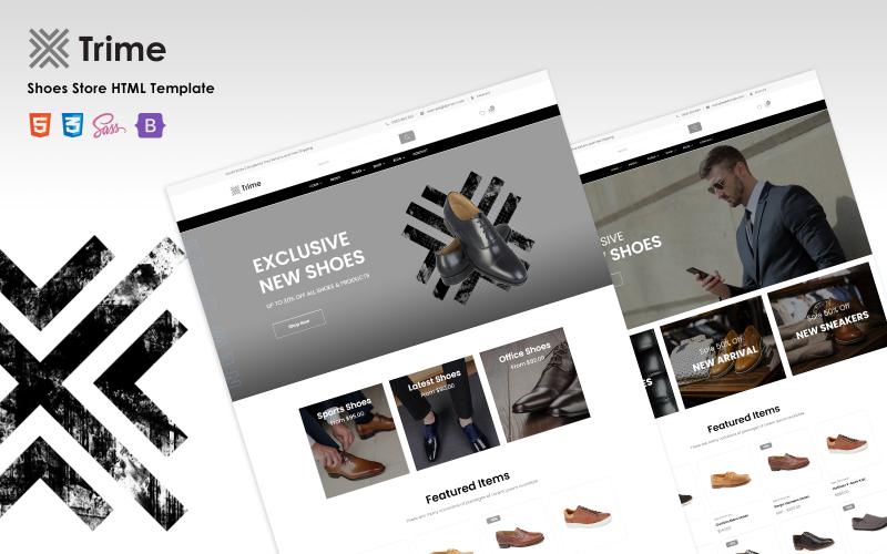 Trime - HTML-шаблон магазину взуття