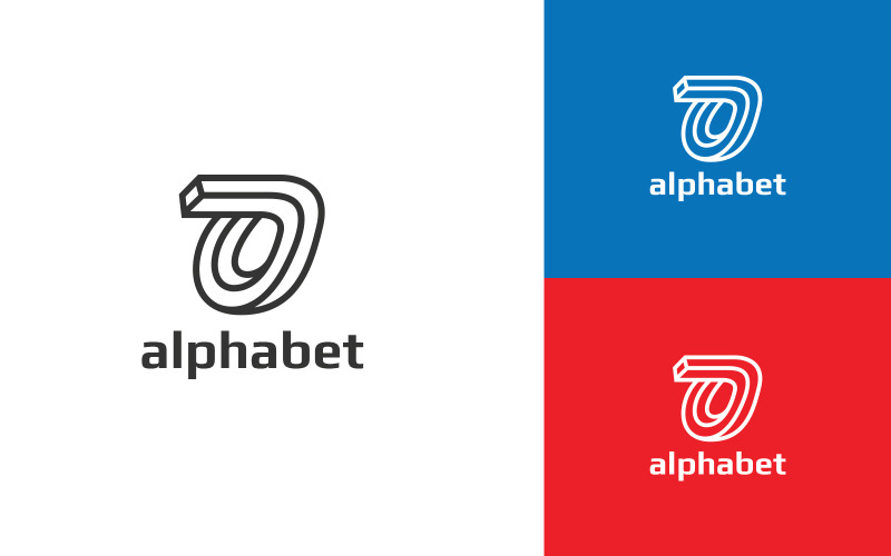 Alfabe - İmkansız Harf A Logo Şablonu