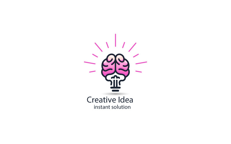 Modèle de conception de logo d'idée créative