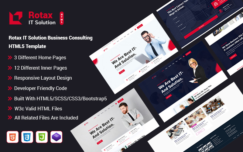 Rotax IT-Lösung Unternehmensberatung HTML5-Vorlage
