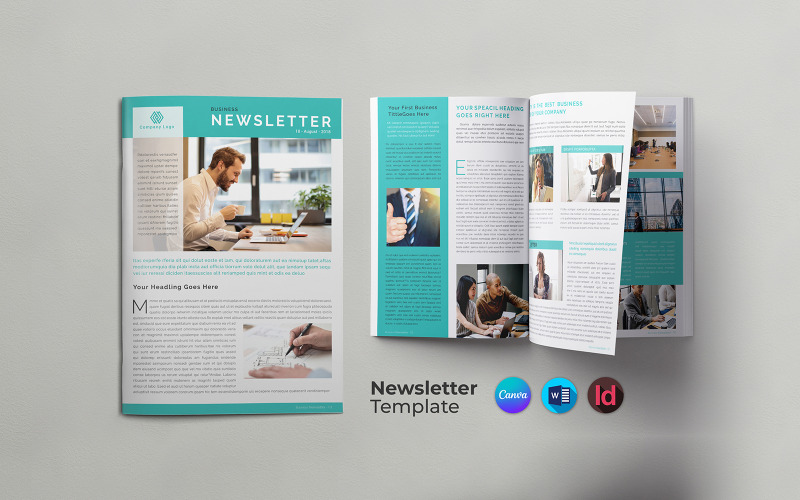 通讯 Canva 模板