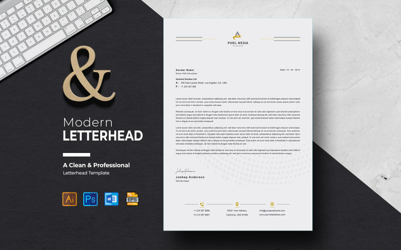 Corporate Letterhead Template Pack
