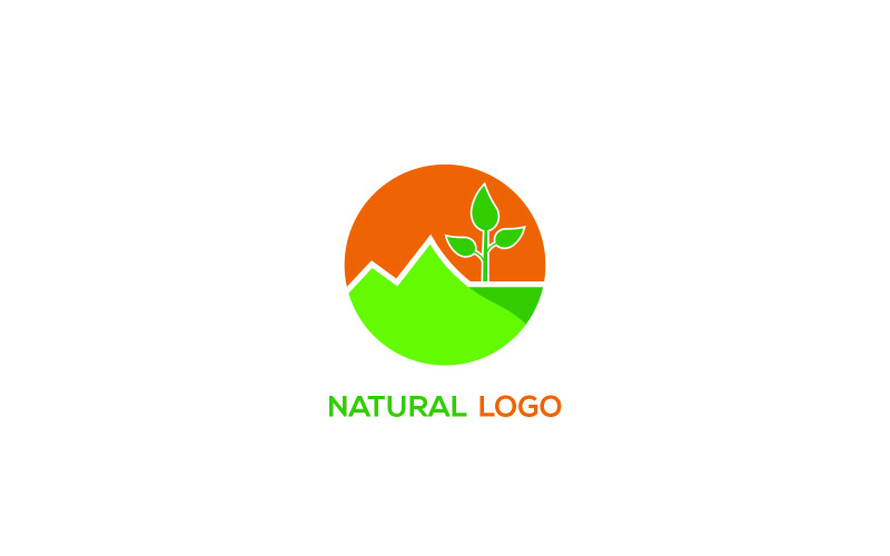 Naturalne logo | Naturalny szablon logo