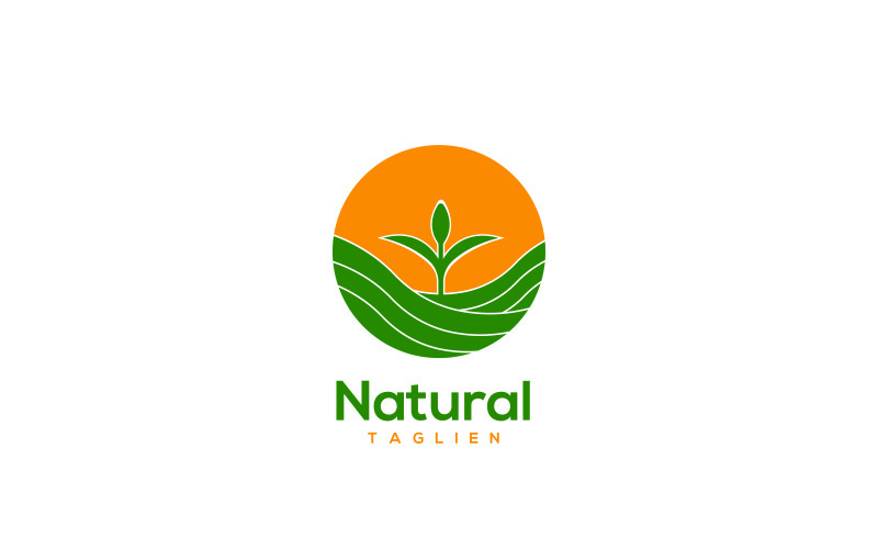 Naturalne logo | Naturalny szablon wektora