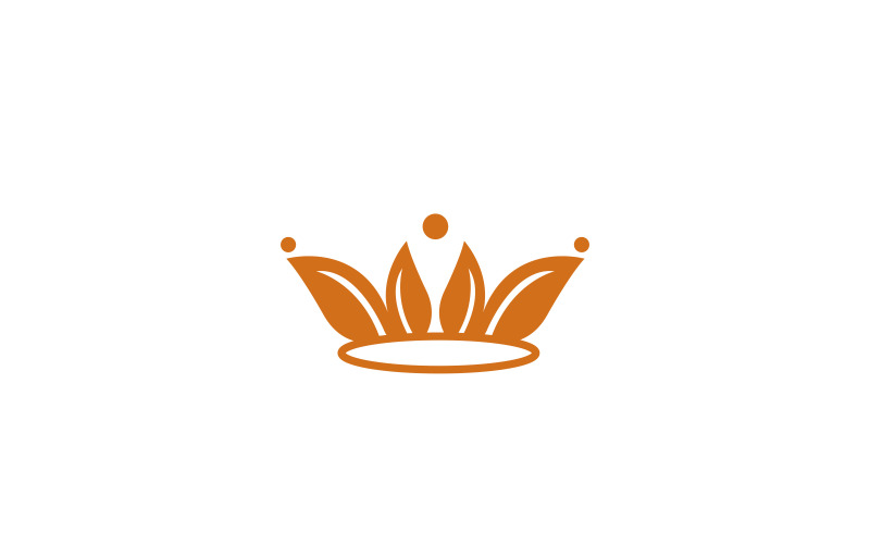 Naturlig krona logotyp mall