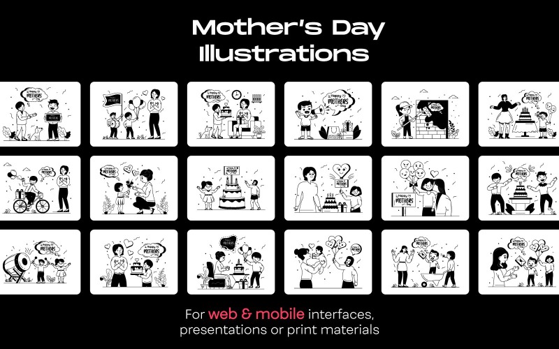 25 Ilustraciones del Día de la Madre