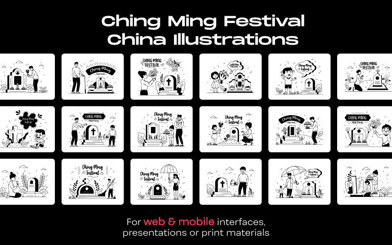 25 ilustracji festiwalu Ching Ming