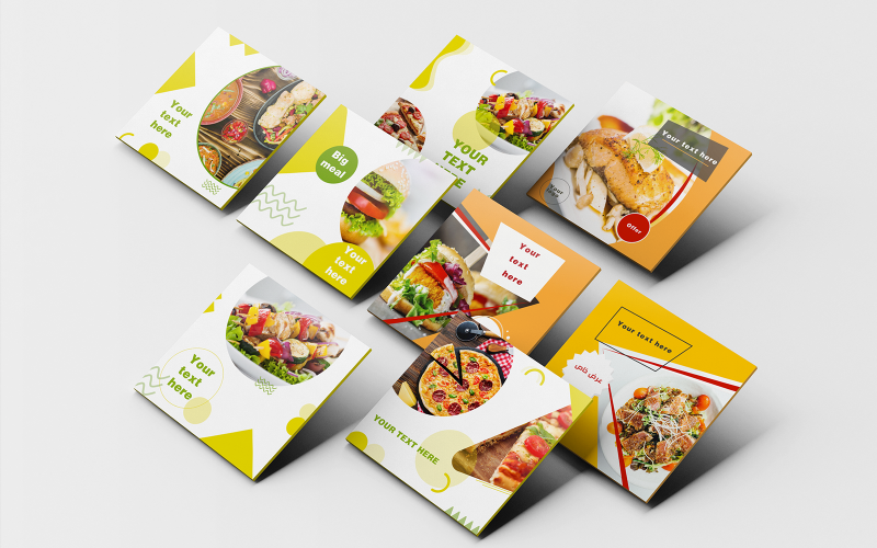 Restaurant And Food Pack Social Media Templates