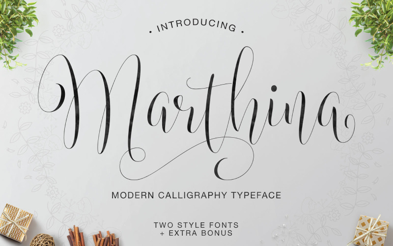 Marthina Script - Deux styles