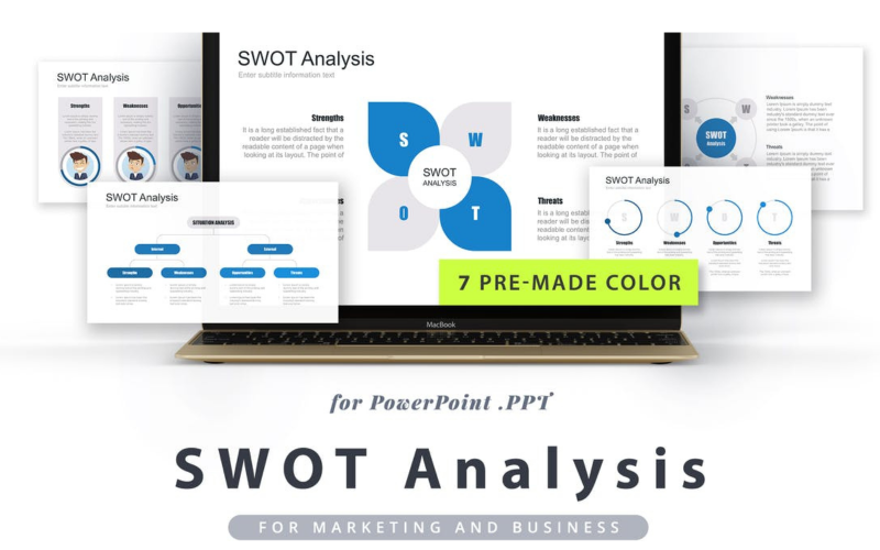 Modello PowerPoint di analisi del kit di marketing professionale