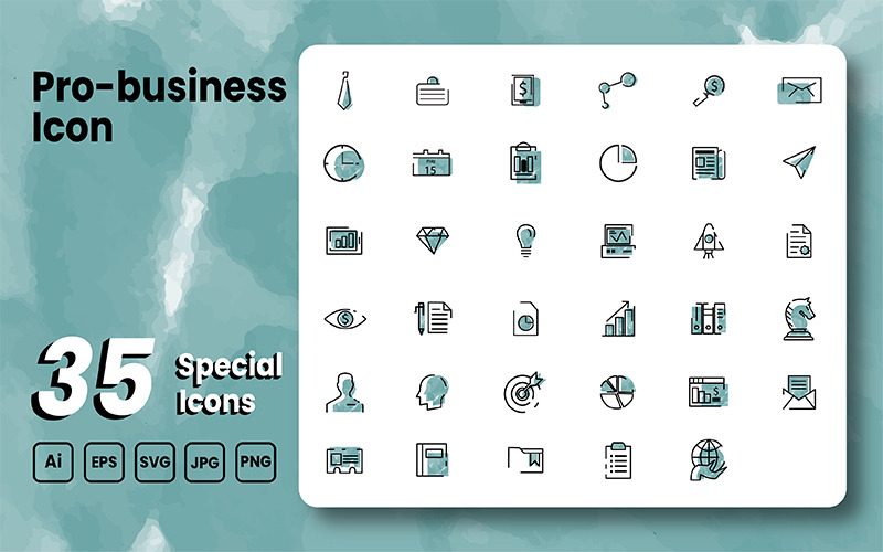 Pro-Business-Icon-Set - 35 Spezial-Icons