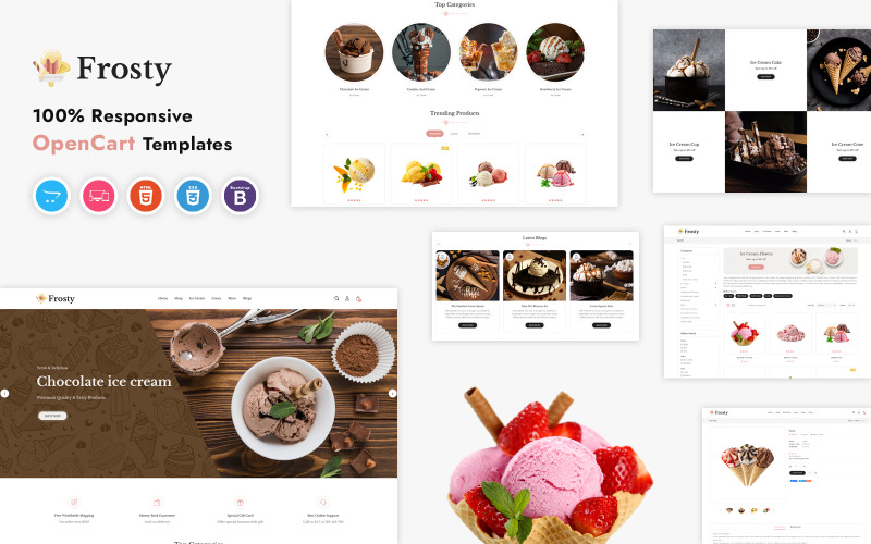 Frosty - Responsieve OpenCart-sjabloon