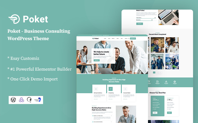 Poket - Thème WordPress pour le conseil aux entreprises