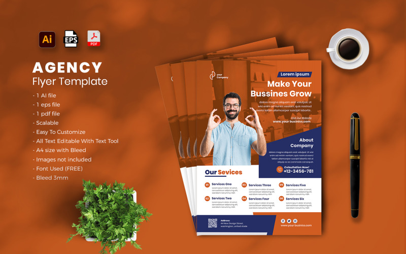 Agency flyer Template vol-06