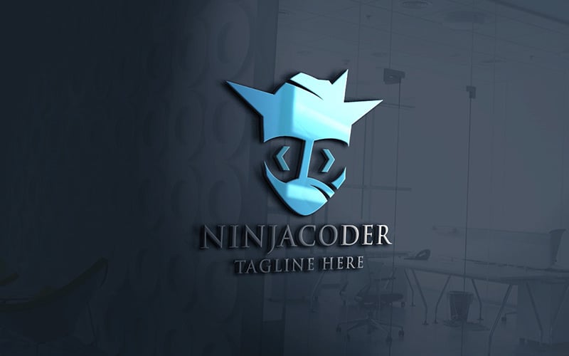Логотип профессионального ниндзя-кодера