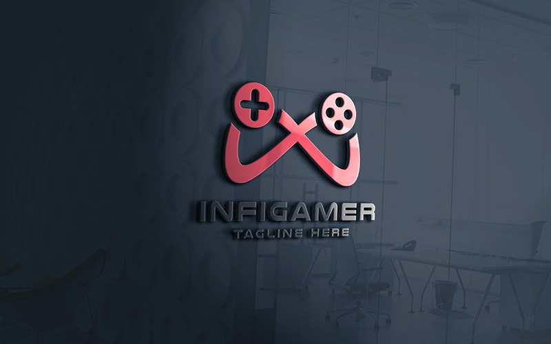 Professionell Infinity Gamer-logotyp