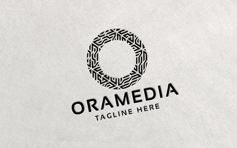 Professionell Oramedia Letter O-logotyp