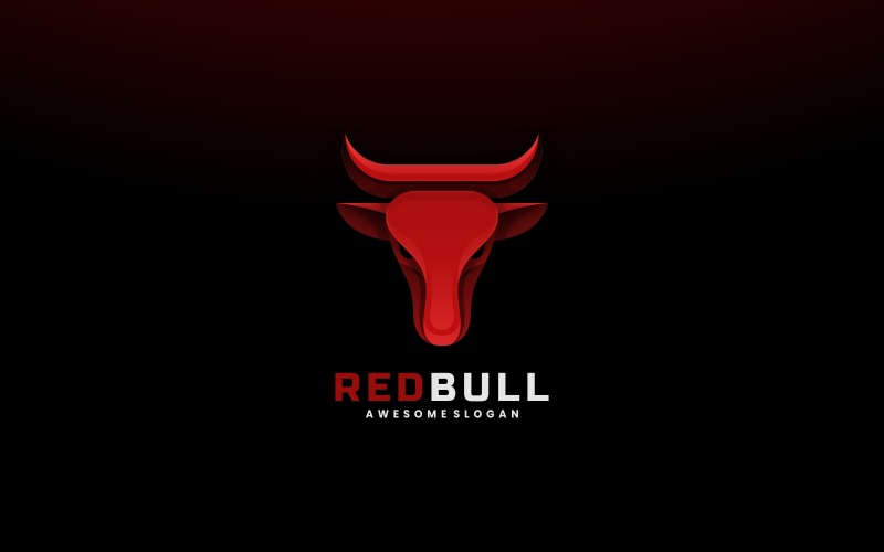 Logo-ontwerp met Red Bull-verloop