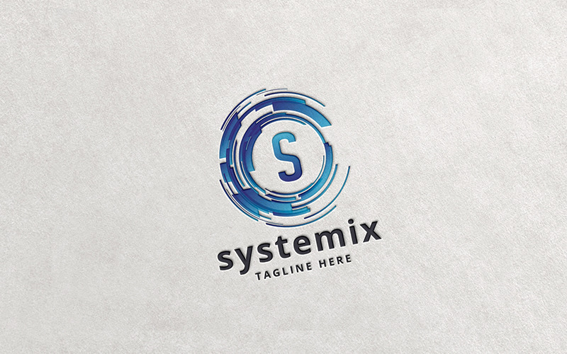 Logo professionale Systemix Lettera S