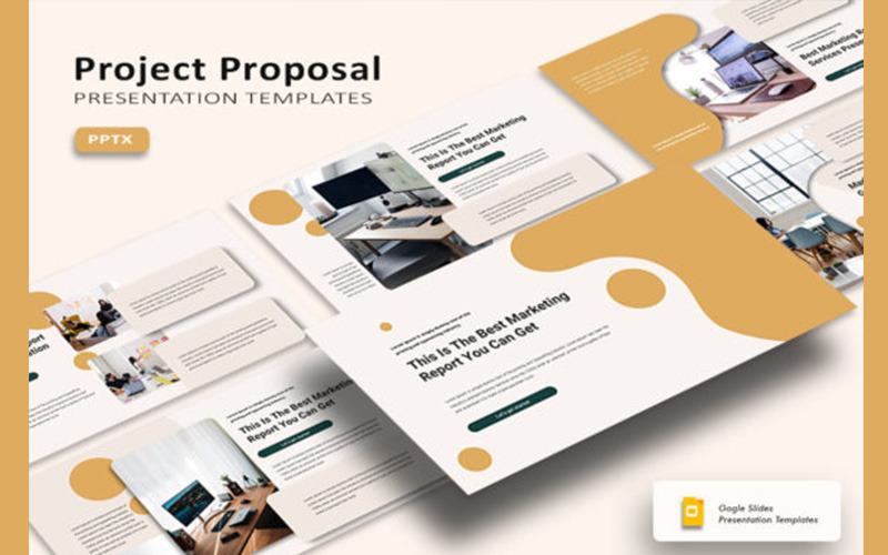 Rapport marketing - Modèle Google Slides