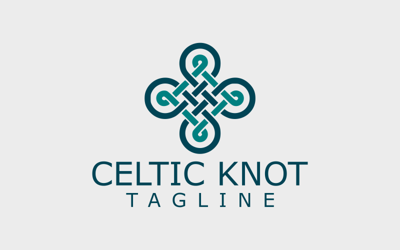 Węzeł celtycki Symbol Projekt Logo 3