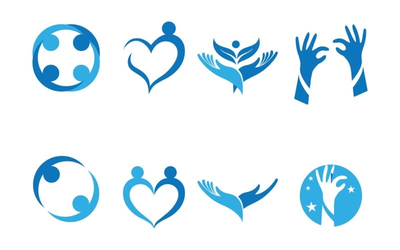 Adoptie en communautair Logo Vector Icon