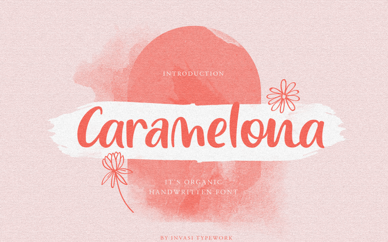 Caramelona - organický ručně psaný
