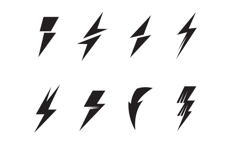Logo Thunderbolt a symbol Vector V2