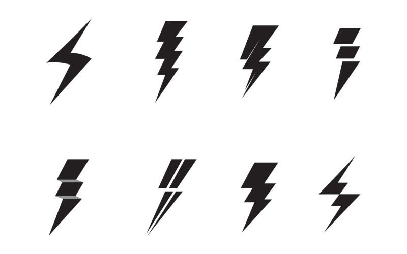 Logo Thunderbolt e simbolo vettore V5