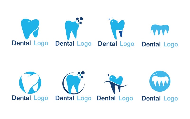 Tandheelkundige logo sjabloon vector illustratie pictogram ontwerp V1