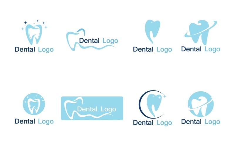 Zubní Logo šablona vektorové ilustrace Icon Design V3