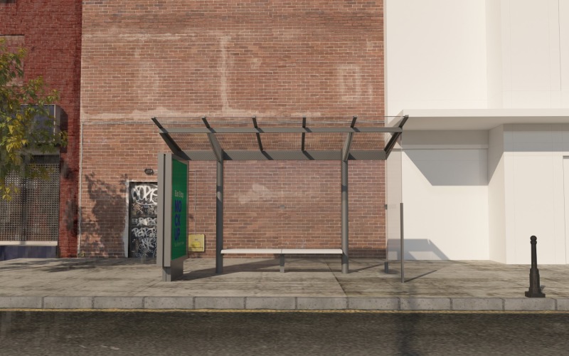 Maquette de signalisation d'arrêt de bus de la ville v2