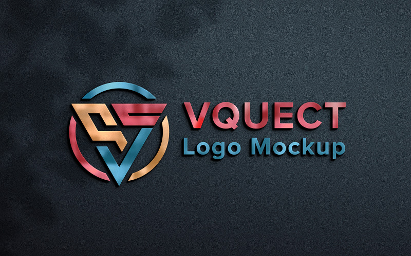 Logo 3d dell'emblema del marchio Mockup Design