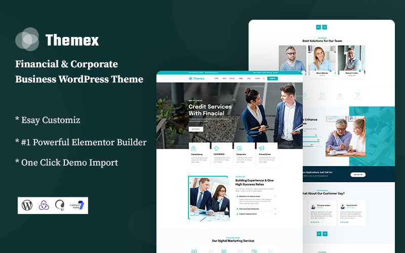 Themex - Tema WordPress de negócios financeiros e corporativos