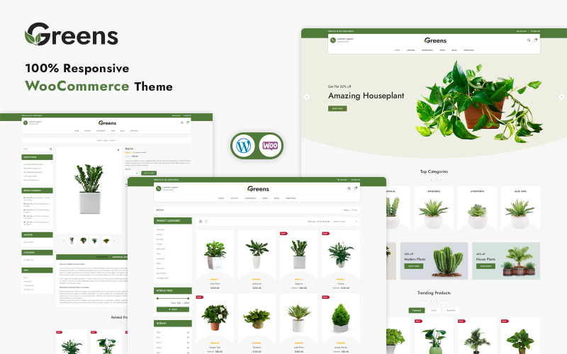 Greens - 响应式 WooCommerce 模板