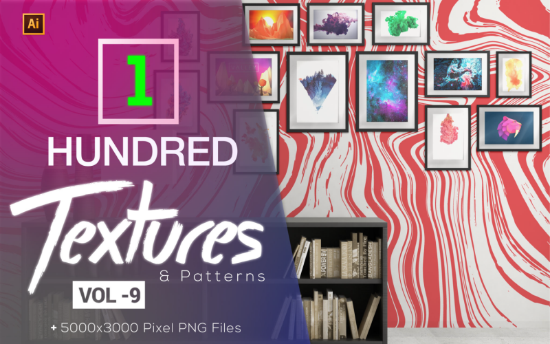100 Liquid Marble Texture and Pattern Background Vol 9