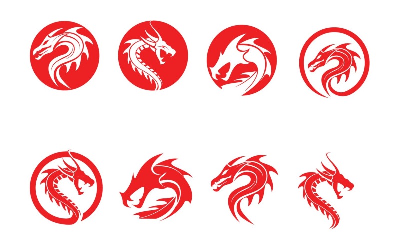 Dragon vektor ikon Illustration design logotyp mall