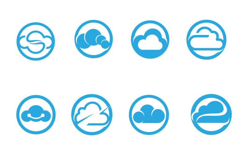 Cloud Logo And Symbol Icon Template Vector Icon Illustration  1
