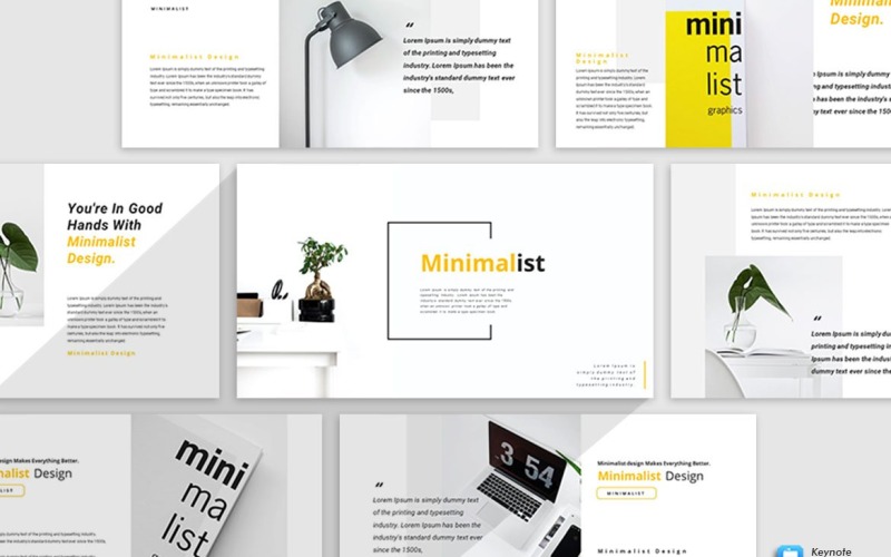 Minimalistisches Design - Keynote-Vorlage
