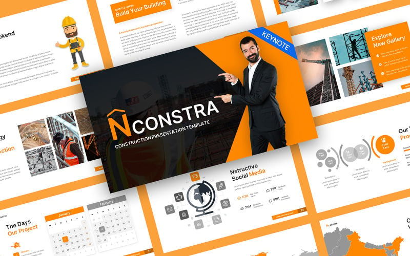 Nconstra Construction Keynote-Vorlage