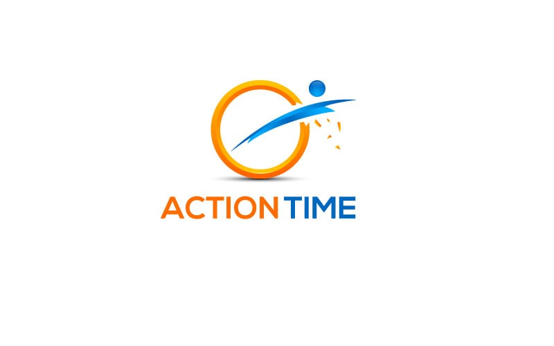 Plantilla de diseño de logotipo de tiempo de acción