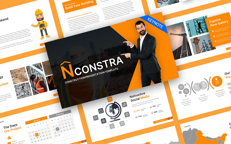 Szablon prezentacji Nconstra Construction