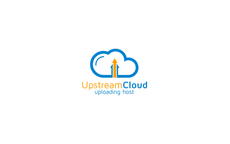 Upstream Online File Storage Logo #233870 - TemplateMonster