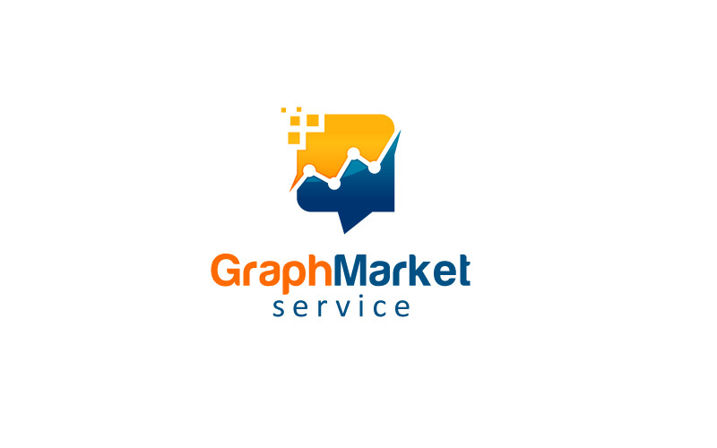 Logo de marketing Internet de métriques parlantes