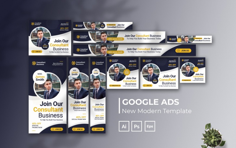 Modello di annunci Google per il marketing digitale