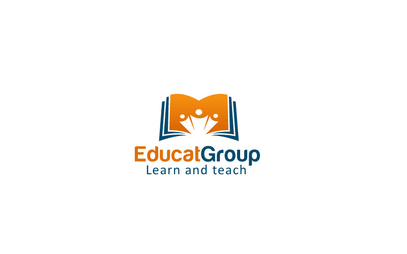 Aprenda e cresça o design do logotipo da academia