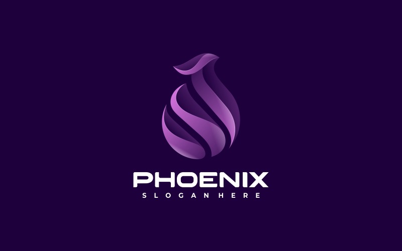 Gradiënt Phoenix-logostijl