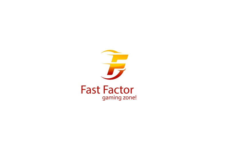 Modèle de conception de logo de lettre F plus rapide