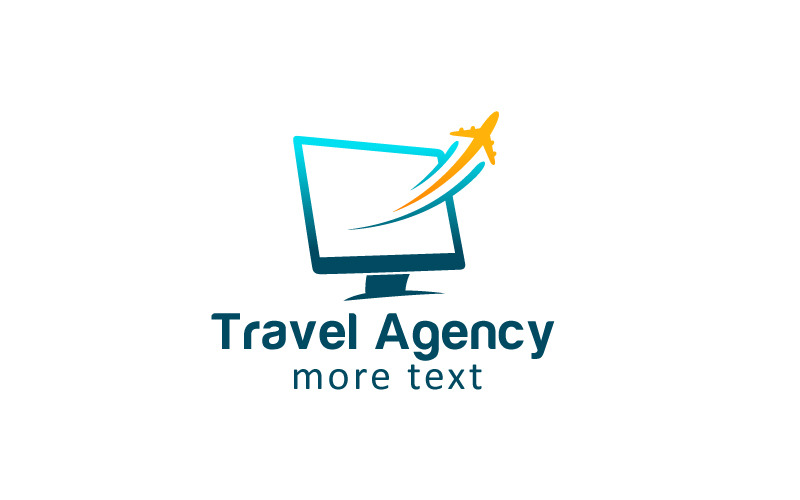 Diseño de logotipo de agencia de viajes en línea